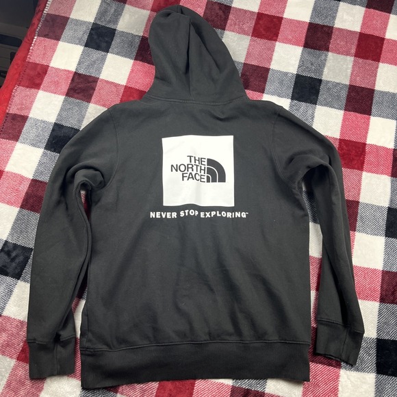 The North Face Other - The North Face Hoodie Men's Medium Black Long Sleeve Pullover Front Back Logo